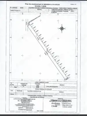 De vanzare, Teren intravilan, 2 fronturi, 6054mp, Clinceni
