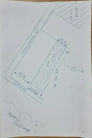 Vindem 1 205 mp teren pe malul br. Borcea   Dunarea, la Satnoeni, jud Calarasi