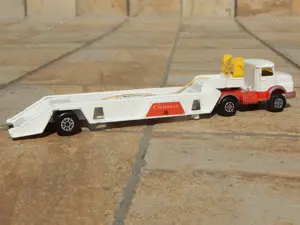 Macheta Mercedes LS 337 + semitrailer cap tractor camion Corgi Juniors - imagine 3