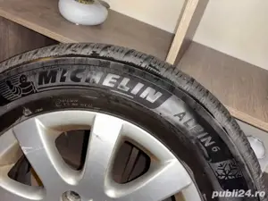 Roti Jante Aliaj Volkswagen + Anvelope Iarna Michelin Alpin 6 2023 - 195/65 R15 - imagine 3