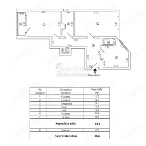 | Apartament cu 2 camere | Str. Ghe. Doja | Pret: 49.500   | - imagine 6