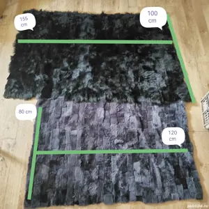 Patura din bucati de blana naturala 