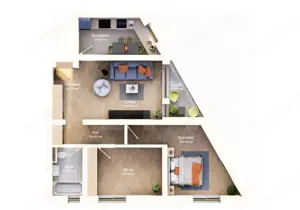 Apartament de vanzare, cu 3 camere, zona Mehala