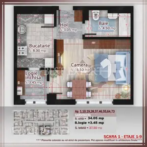 Garsoniera Direct Dezvoltator -Ideal Investitie