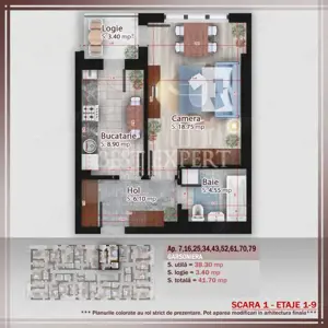 Garsoniera ideal investitie -600 m STB - imagine 7