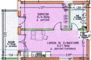 Apartament cu 2 camere – balcon mare, panoramă superbă, complex nou - imagine 6