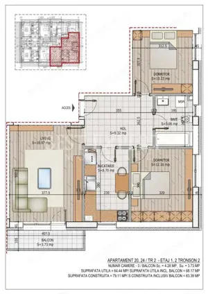 3 Camere Direct Dezvoltator Ideal Familie