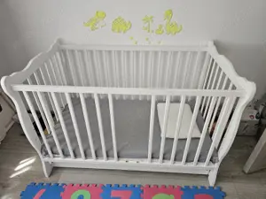 Pătuț bebe cu saltea de cocos