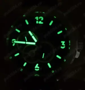 Parnis Pilot 45 mm Automatic militar 24 h Japonez Miyota 8215 - imagine 2
