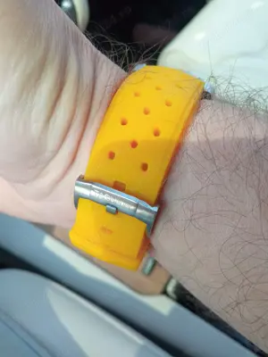 Curea ceas Tag Heuer silicon Galbena - Lemon (yellow) - imagine 5