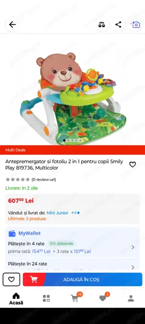 Antepremergator și fotoliu bebe