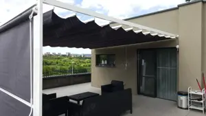 Pergolă textilă CLUJ acoperire terasa, umbrire gradina - imagine 3