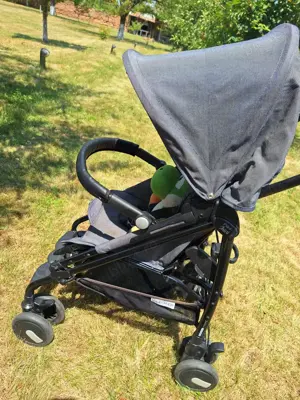 Vand carucior Peg Perego Pliko Mini. Cărucior cu umbrelă utilizare 0-3 ani, Albastru marin - imagine 4