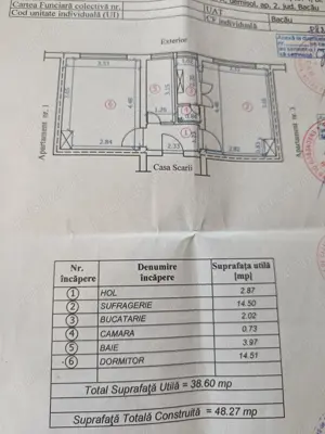 Apartament 2 camere decomandate  - imagine 5