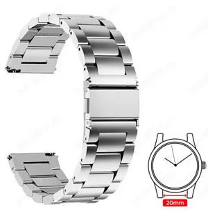 Curea ceas metalica 20mm de Calitate ! cu telescoape quick release NOUA - imagine 2