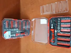 Trusa surubelnita cu clichet, surbelnita de precizie, chei tubulare si biti