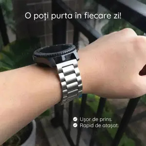 Curea ceas metalica 20mm de Calitate ! cu telescoape quick release NOUA