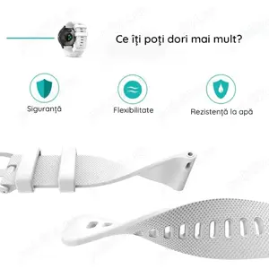 Curea ceas silicon GRI -  NOUA sigilata 20mm de Calitate ! - imagine 4