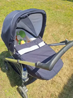 Vand Carucior sistem 3in1,Otutto Deluxe Vichy Dark Bleu,Inglesina (0- 4ani) utilizat stare excelenta - imagine 5