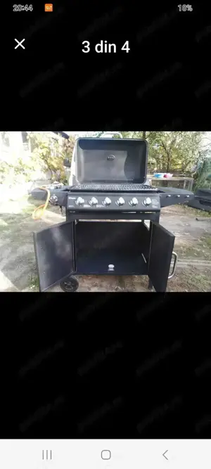 Vand gratar-gril cu 6 ochiuri gril si unul pentru ceaun