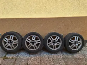 Vand  4 jenti aluminiu R15 cu 4 prezoane Ford Focus 1 - imagine 4