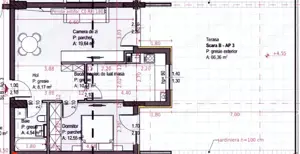 Apartament cu 2 camere 55,3mp + parcare, Soporului–aproape de Iulius Mall