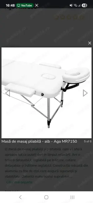 Masa de epilat  masaj