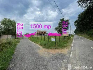 Teren intravilan 1.500 mp | Dublă deschidere | Ghermănești Snagov | 150 m de pădure | Proiect inclus