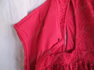 rochie rosie eleganta H&M 40 - imagine 5