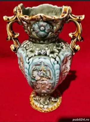 Vază majolică Alhambrian antică,