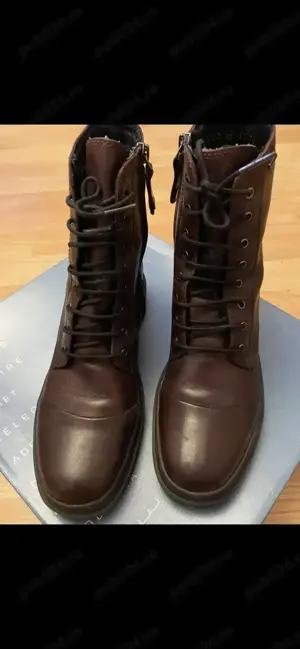 GEOX AMPHIBIOX, Gama RESPIRA , Ghete cu platformă, de dama, noi, fără eticheta, nr. 38, din piele 