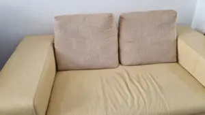 Canapea de piele, fixa 2 locuri