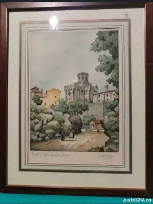 Veche litografie franceză semnata Barday