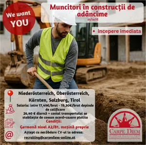Muncitori in constructii de adancime-Tiefbau
