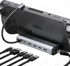 Docking station JSAUX 6-in-1 pentru Steam Deck, Asus ROG Ally, Lenovo Legion Go