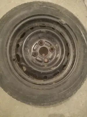 Vand roti iarna mazda 2 4x100 54 mm 175 65 14 m+s jante tabla - imagine 6