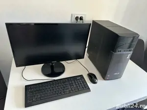 Vând PC+Monitor ieftin si bun pentru școală, jocuri sau muncă de birou