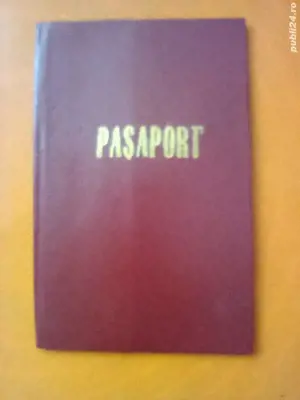 Coperta protecție de pașaport din anii 90
