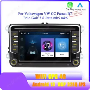 Navigatie Android 2GB RAM + 32GB VW GOLF 5 6 PASSAT B6 CC JETTA TOURAN Seat Leon Skoda Octavia Fabia