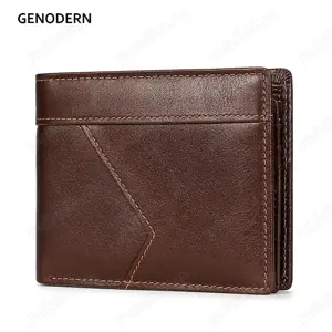 Portofel barbati din Piele Naturala GENODERN Men Wallet Leather