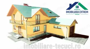 Casa la rosu cu 1000 mp teren in com Munteni, parter și mansarda - imagine 13