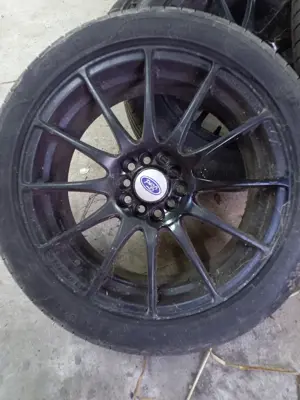 Jenți cu cauciucuri 205/50/R17,jeantă de magneziu  și cauciucuri Uniroyal, - imagine 4