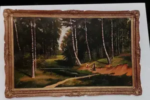 Tablou -"Izvorul din pădurea de mesteceni "