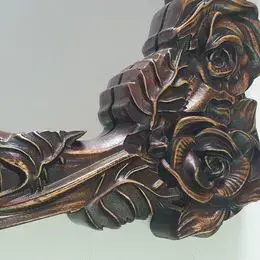 Oglinda sculptata in lemn de tei - imagine 4