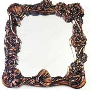 Oglinda sculptata in lemn de tei - imagine 2