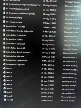 Portofoliu biologie 11-12 (Anatomie) pentru BAC