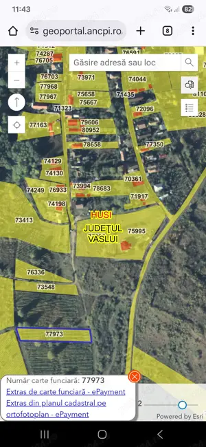 Teren 2000mp Huși-Vaslui cartier Plopeni  - imagine 4