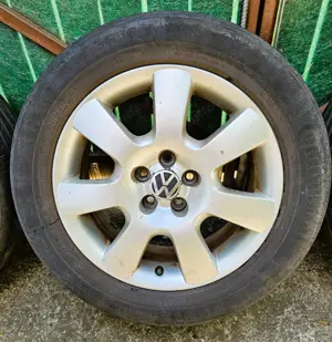 Vând jante Volkswagen  Golf cu anvelope Continental - imagine 3