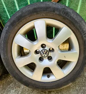 Vând jante Volkswagen  Golf cu anvelope Continental - imagine 8