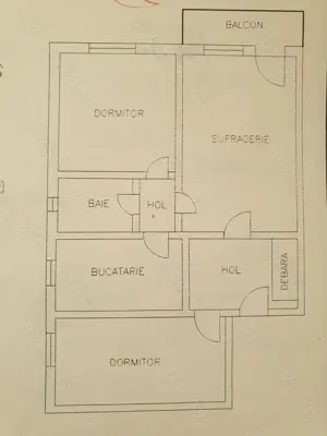 Vand apartament 3 camere zona nord 